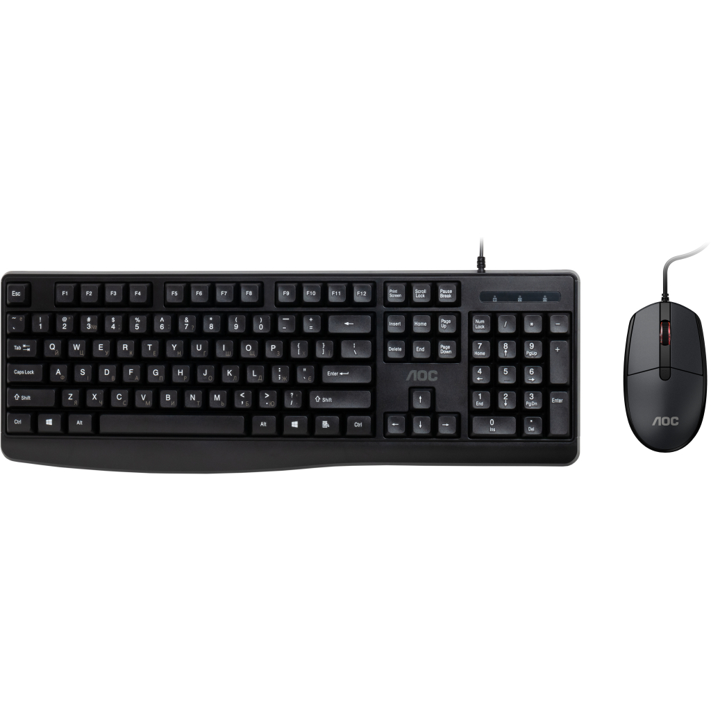 Комплект AOC KM170B USB UA Black (KM170B/97) - фото 1