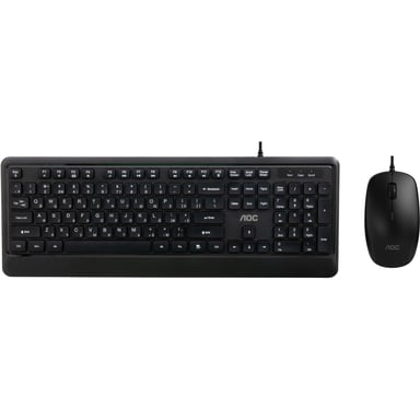 Комплект AOC KM220B USB UA Black (KM220B/97) - фото 1