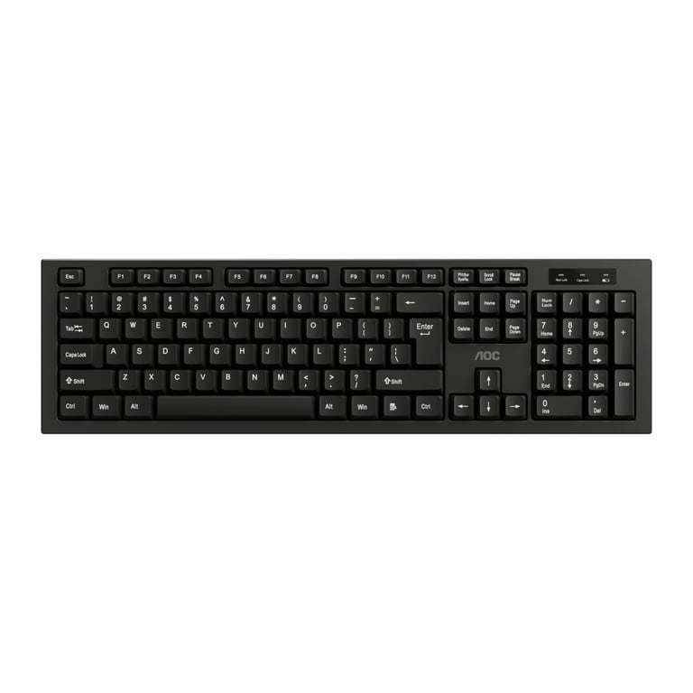 Комплект AOC KM210B Wireless UA Black (KM210B/97) - фото 2
