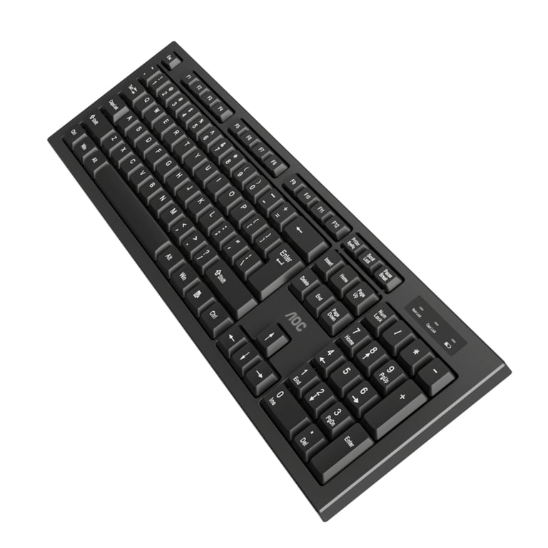 Комплект AOC KM210B Wireless UA Black (KM210B/97) - фото 9
