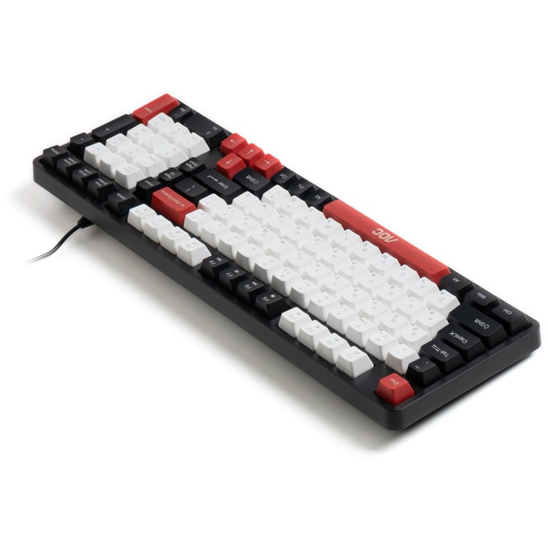 Клавіатура AOC GK116H1 LED USB UA White/Red/Black (GK116H1/97) - фото 5