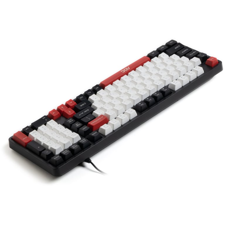 Клавіатура AOC GK116H1 LED USB UA White/Red/Black (GK116H1/97) - фото 6