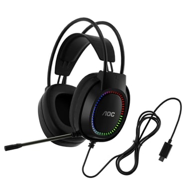 Навушники AOC ACG2500BK RGB Black (ACG2500BK/00) - фото 1