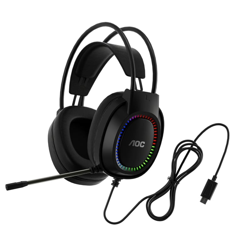 Навушники AOC ACG2500BK RGB Black (ACG2500BK/00) - фото 1