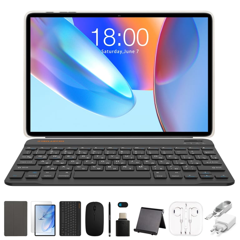 Планшет Teclast P33T KIT 10.1 3/64Gb Wi-Fi Blue Клавіатура/Миша/Навушники/Підставка/Стилус/Чохол (6940709688045) - фото 3