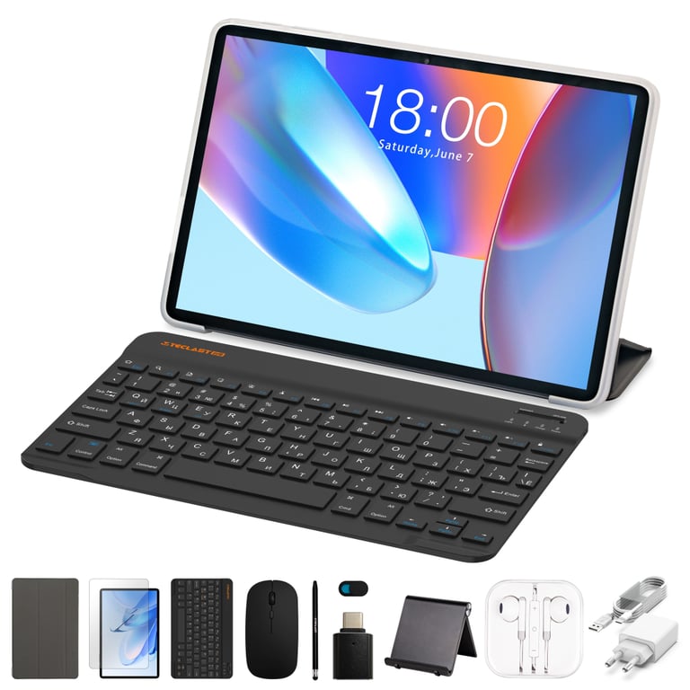 Планшет Teclast P33T KIT 10.1 3/64Gb Wi-Fi Blue Клавіатура/Миша/Навушники/Підставка/Стилус/Чохол (6940709688045) - фото 4