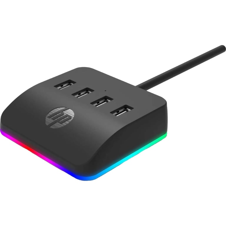 Концентратор HP USB 3.0 to 4xUSB 3.0 RGB black HP (HP_DHC-CT120) - фото 1
