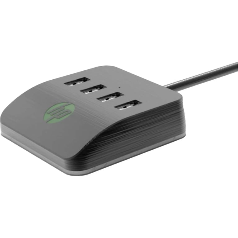 Концентратор HP USB 3.0 to 4xUSB 3.0 RGB black HP (HP_DHC-CT120) - фото 2