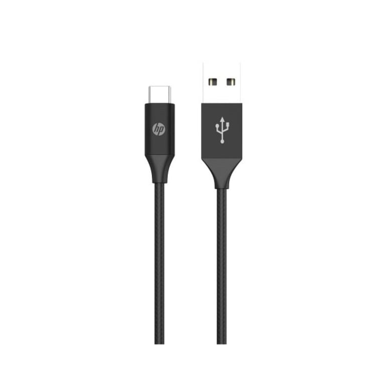 Дата кабель USB 3.0 AM to USB-C 1.0m 3A braided HP (HP_DHC-TC102-1M) - фото 1