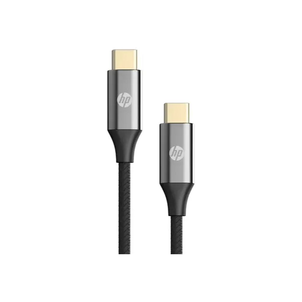 Дата кабель USB-C to USB-C 1.0m USB 3.1 PD 3A 60W HP (HP_DHC-TC109-1M) - фото 1