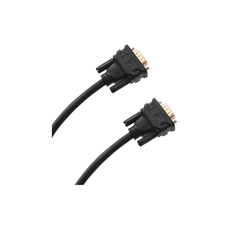 Кабель мультимедійний VGA M to VGA M 1.0m 1080p60Hz black HP (HP_DHC-VG100-1M) - фото 2