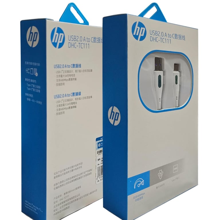 Дата кабель USB 2.0 AM to USB-C 2.0m 3A HP (HP_DHC-TC111-2M) - фото 4