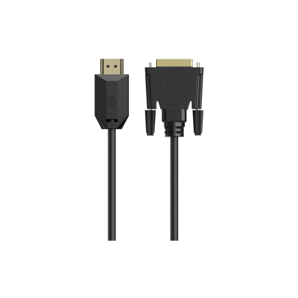 Кабель мультимедійний HDMI M to DVI M 2.0m 4K60Hz HP (HP_DHC-HD05-02M) - фото 1