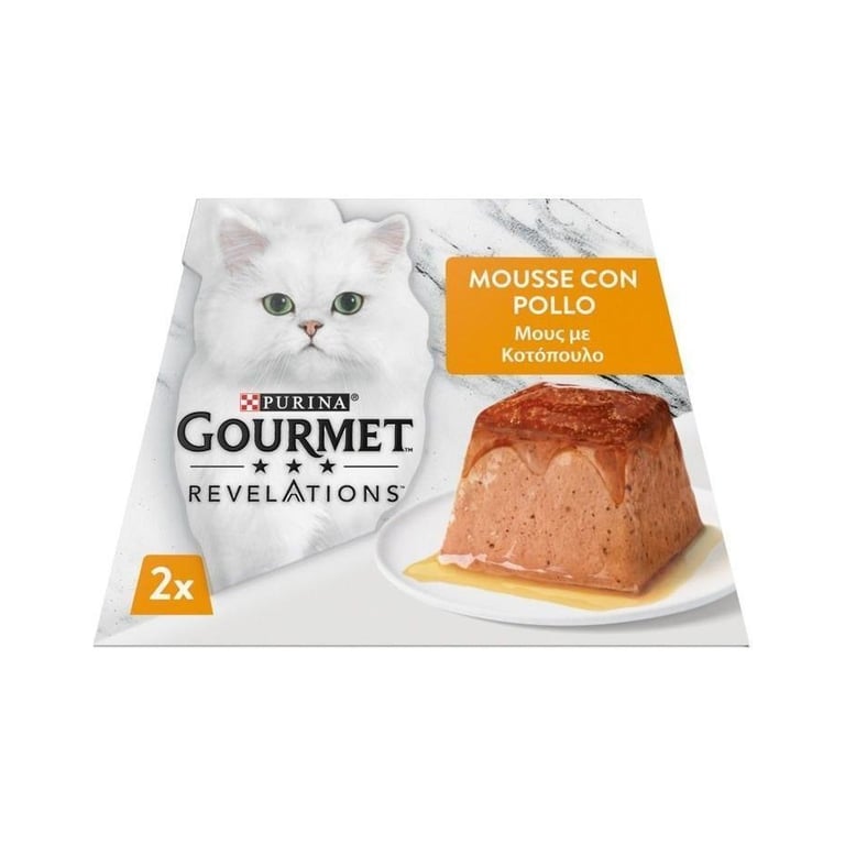 Паштет для котів Purina Gourmet Revelations мус з куркою 2х57 г (7613287070081) - фото 2