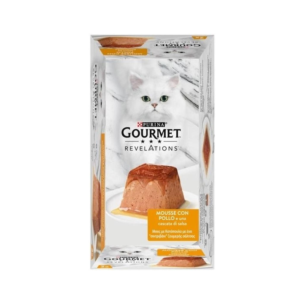 Паштет для котів Purina Gourmet Revelations мус з куркою 2х57 г (7613287070081) - фото 3 Паштет для котів Purina Gourmet Revelations мус з куркою 2х57 г (7613287070081) - фото 3
