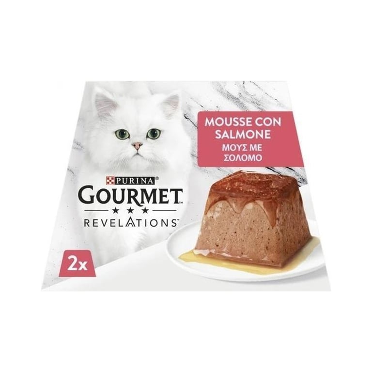 Паштет для котів Purina Gourmet Revelations мус з лососем 2х57 г (7613287071217) - фото 2