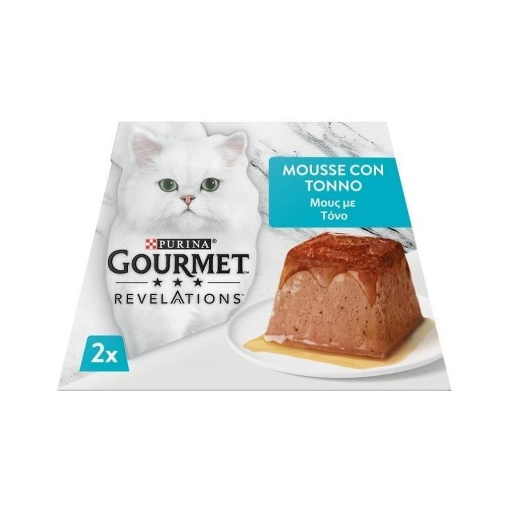 Паштет для котів Purina Gourmet Revelations мус з тунцем 2х57 г (8445291938014) - фото 2 Паштет для котів Purina Gourmet Revelations мус з тунцем 2х57 г (8445291938014) - фото 2