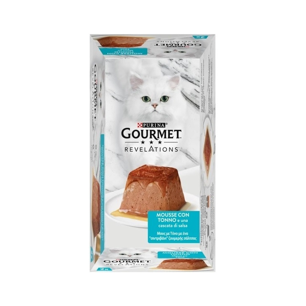 Паштет для котів Purina Gourmet Revelations мус з тунцем 2х57 г (8445291938014) - фото 3 Паштет для котів Purina Gourmet Revelations мус з тунцем 2х57 г (8445291938014) - фото 3