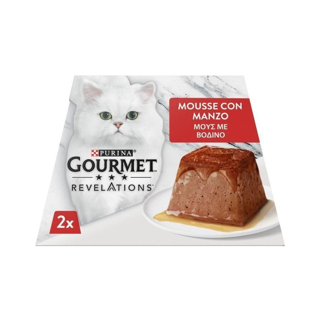 Паштет для котів Purina Gourmet Revelations мус з яловичиною 2х57 г (7613287070005) - фото 2 Паштет для котів Purina Gourmet Revelations мус з яловичиною 2х57 г (7613287070005) - фото 2