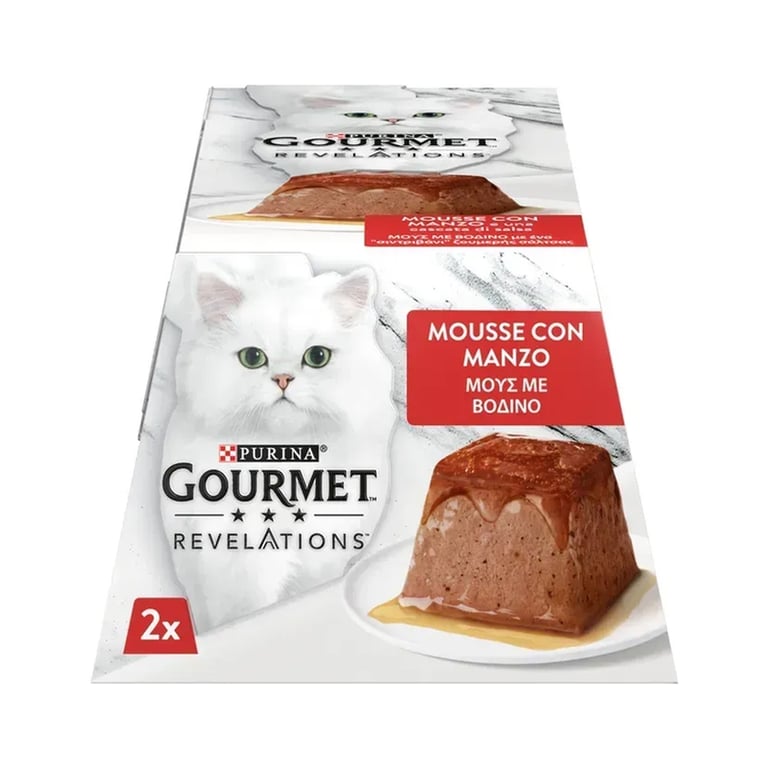 Паштет для котів Purina Gourmet Revelations мус з яловичиною 2х57 г (7613287070005) - фото 3