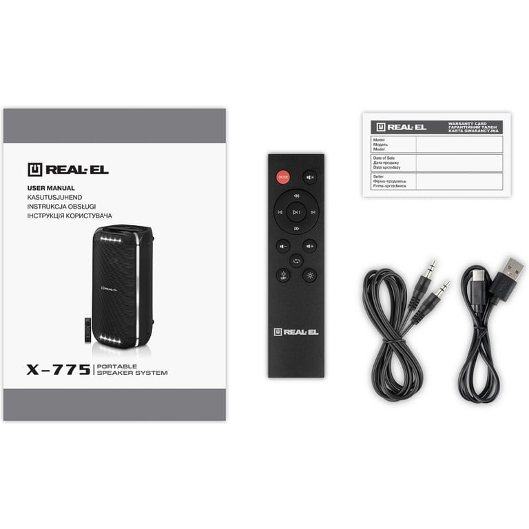 Акустична система REAL-EL X-775 Black (EL121600032) - фото 11