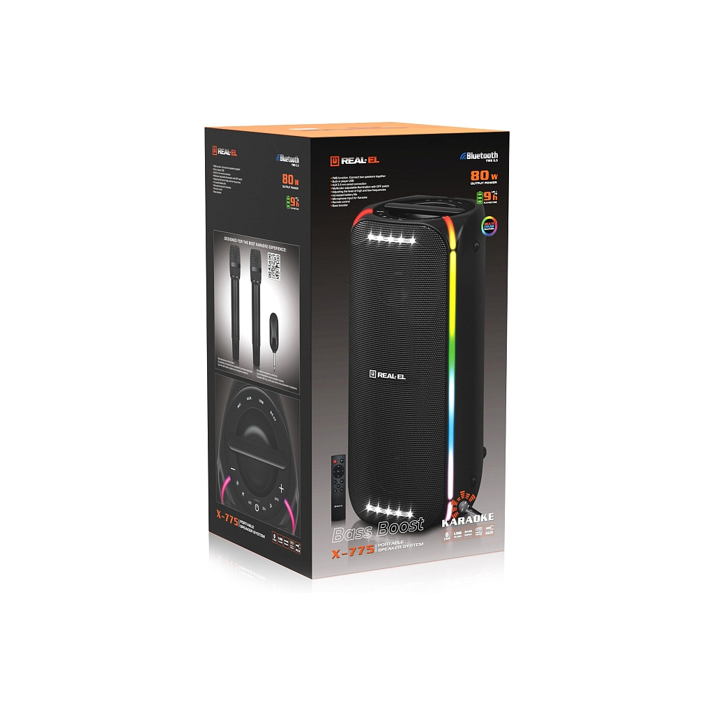 Акустична система REAL-EL X-775 Black (EL121600032) - фото 12 Акустична система REAL-EL X-775 Black (EL121600032) - фото 12