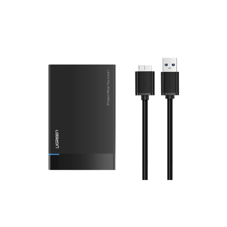 Кишеня зовнішня Ugreen USB 3.0 to M.2 SATA SSD US221 black (30848) - фото 2