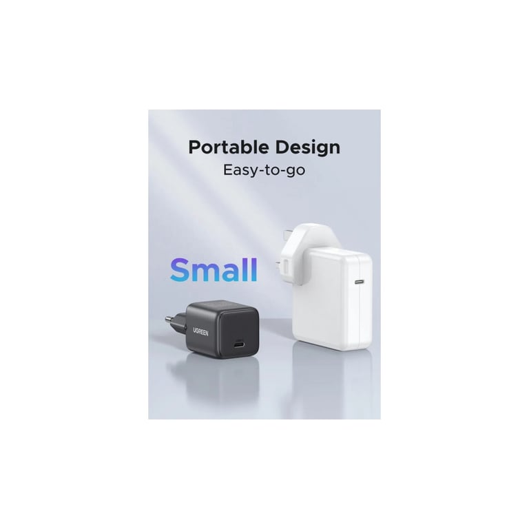 Зарядний пристрій Ugreen USB-C PD20W GaN X512 gray (55528) - фото 6