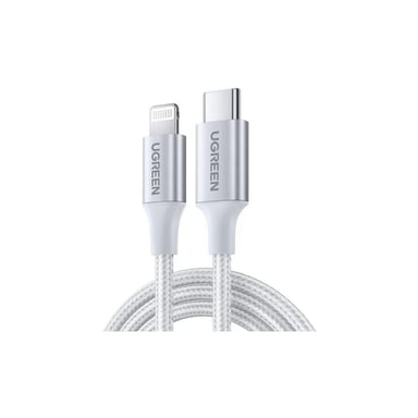 Дата кабель USB-C to Lightning 1.0m 3A 60W US304 white Ugreen (70523) - фото 1