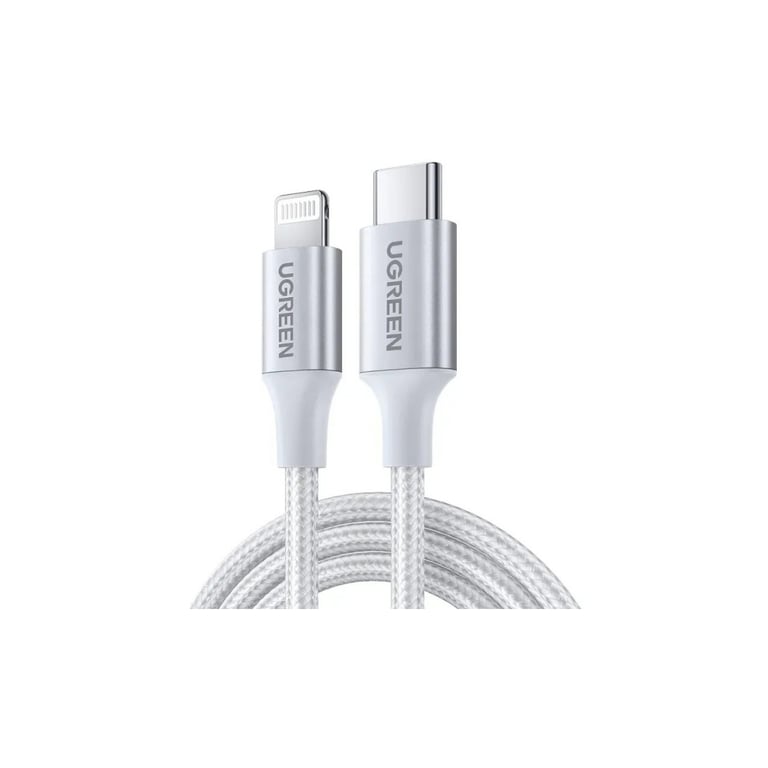 Дата кабель USB-C to Lightning 1.0m 3A 60W US304 white Ugreen (70523) - фото 1