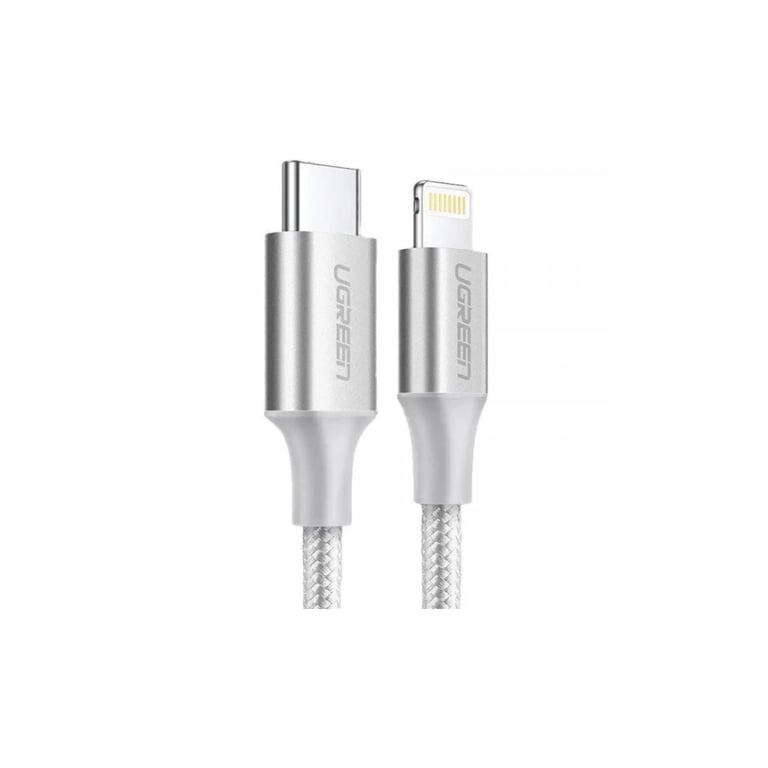 Дата кабель USB-C to Lightning 1.0m 3A 60W US304 white Ugreen (70523) - фото 2