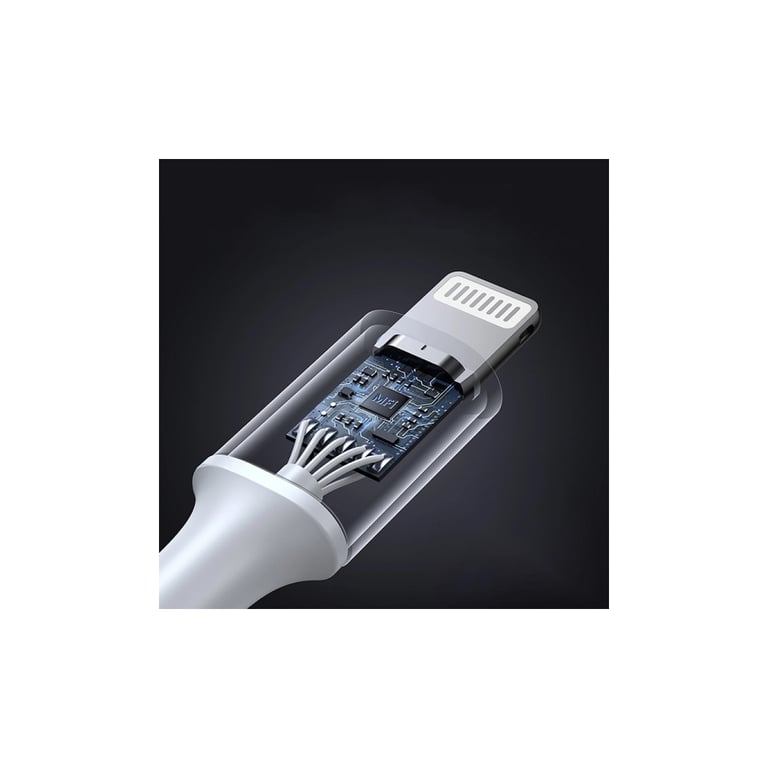 Дата кабель USB-C to Lightning 1.0m 3A 60W US304 white Ugreen (70523) - фото 5