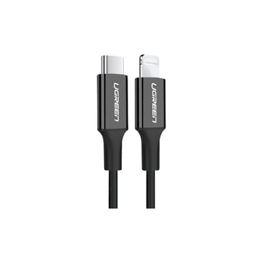 Дата кабель USB-C to Lightning 2.0m 3A US171 black Ugreen (60752) - фото 1