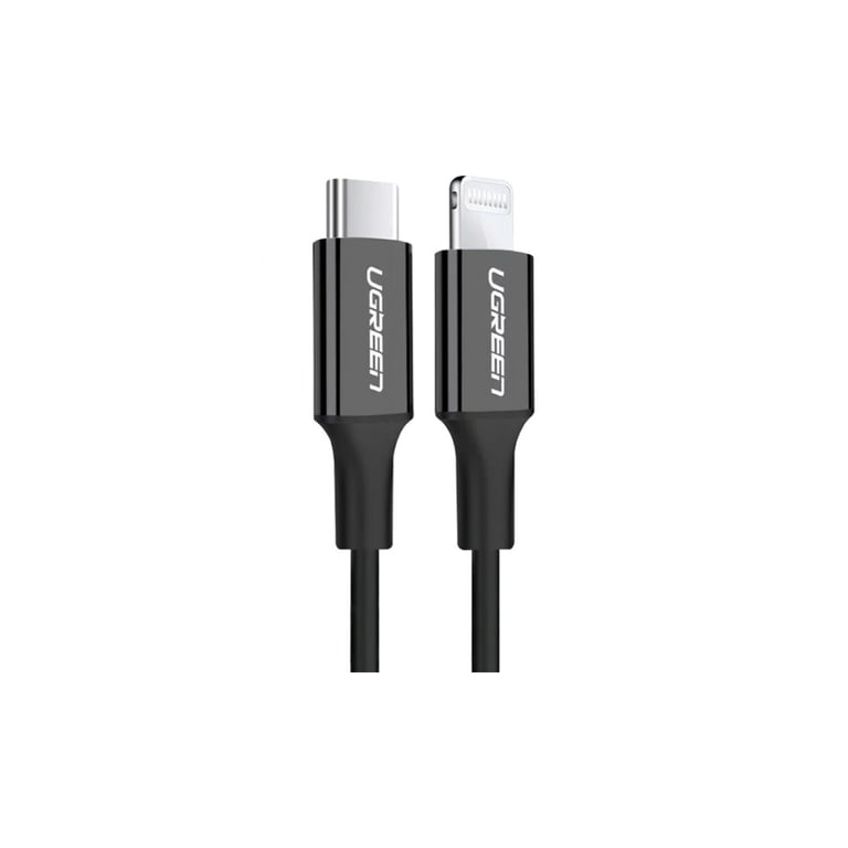 Дата кабель USB-C to Lightning 2.0m 3A US171 black Ugreen (60752) - фото 1