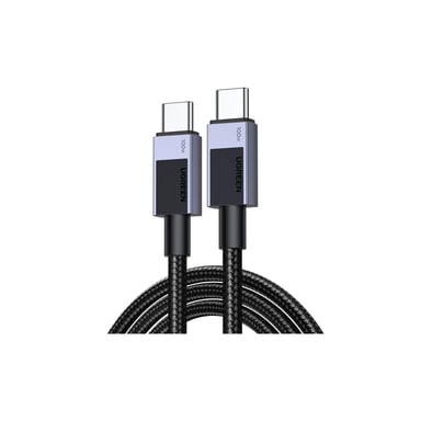 Дата кабель USB-C to USB-C 3.0m 100W L512 gray Ugreen (45065) - фото 1