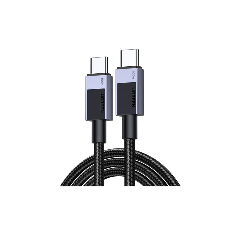 Дата кабель USB-C to USB-C 3.0m 100W L512 gray Ugreen (45065) - фото 1