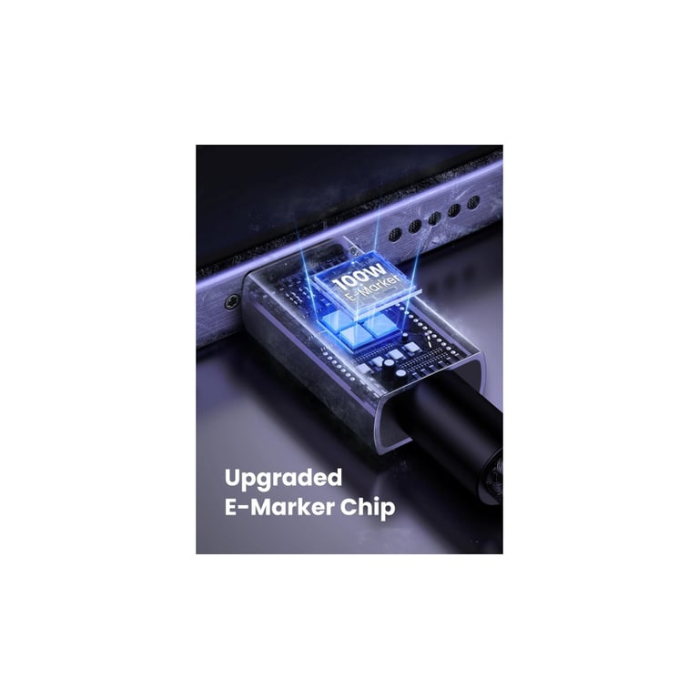 Дата кабель USB-C to USB-C 3.0m 100W L512 gray Ugreen (45065) - фото 4