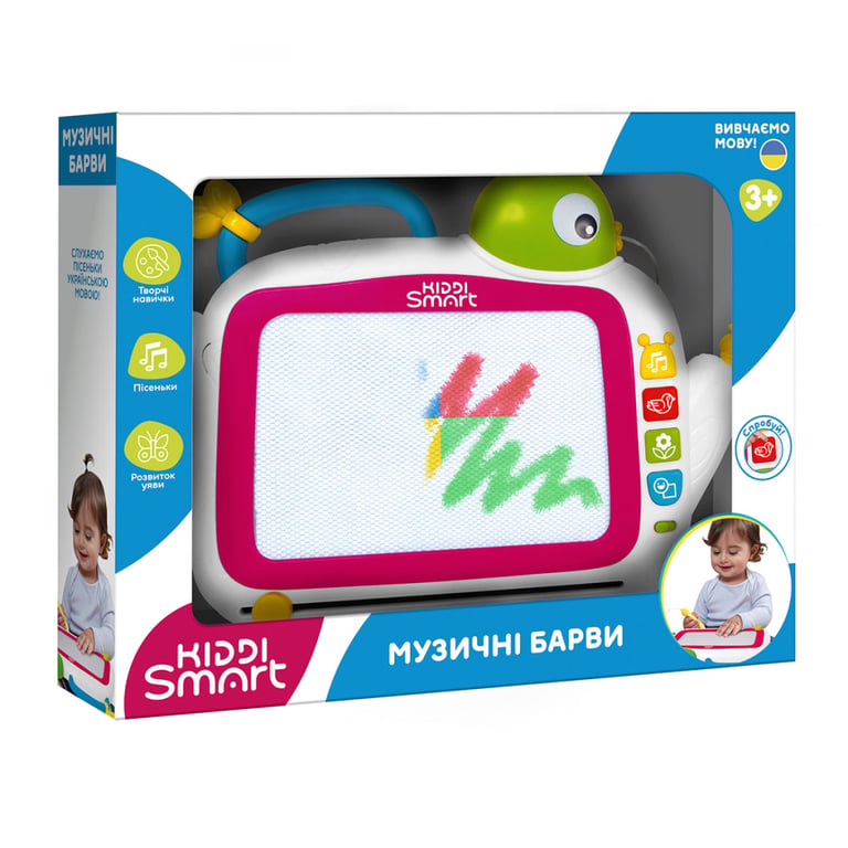 Розвиваюча іграшка Kiddi Smart Магнітна дошка - Музичні барви (DM909-UA) - фото 2