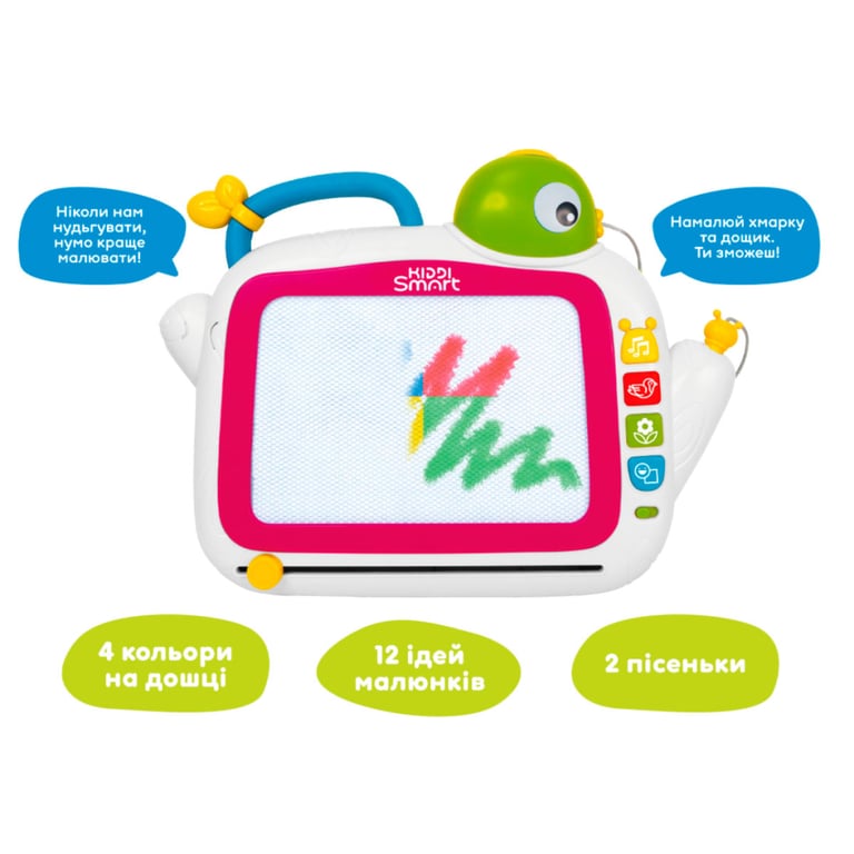 Розвиваюча іграшка Kiddi Smart Магнітна дошка - Музичні барви (DM909-UA) - фото 3