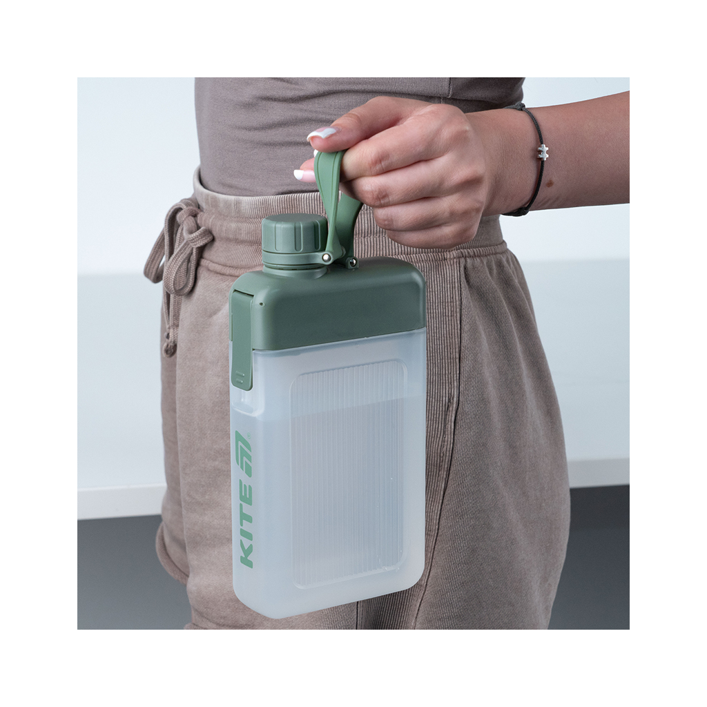 Пляшка для води Kite 450 мл зелена (K25-1239-3) - фото 6 Пляшка для води Kite 450 мл зелена (K25-1239-3) - фото 6