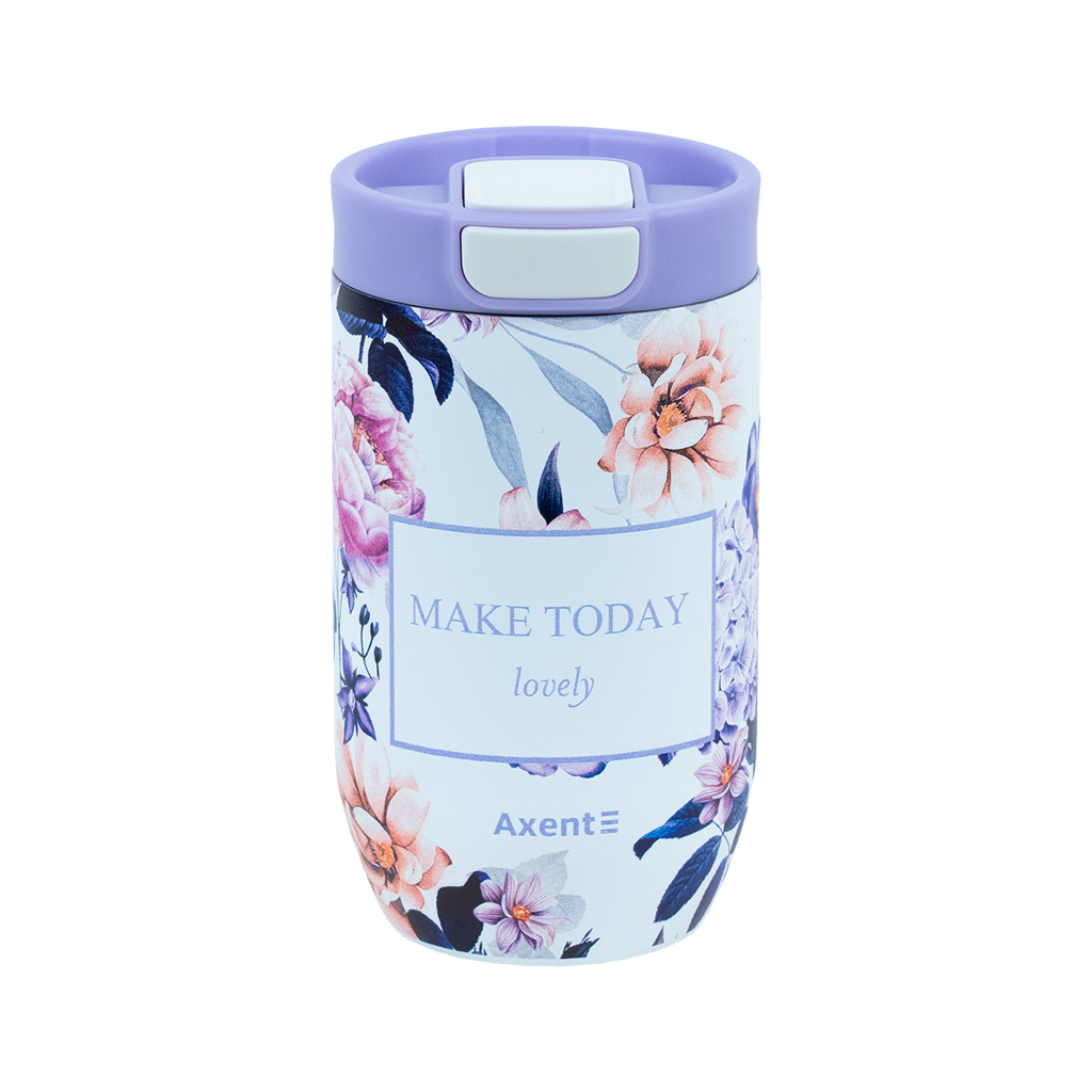 Термокружка Axent 350 мл Violet Whispers (8721-10-A) - фото 1