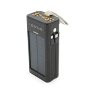 Батарея універсальна Linkage 30000mAh, Solar, 22.5W, cables Туре-С+Lighting, Black (LKP-46) - фото 3