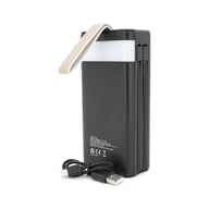Батарея універсальна Linkage 30000mAh, Solar, 22.5W, cables Туре-С+Lighting, Black (LKP-46) - фото 4
