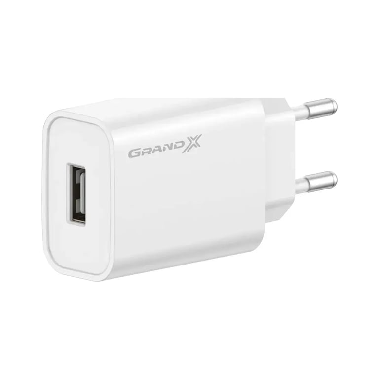 Зарядний пристрій Grand-X Quick Charge QС3.0, + cable USB -> Type C 1m white (CH-550WT) - фото 1