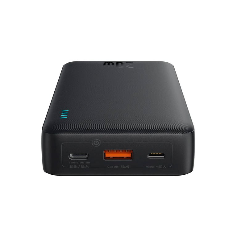 Батарея універсальна Baseus Airpow 20000mAh 20W PD/3.0, QC/3.0, black (P10022804113-00) - фото 4