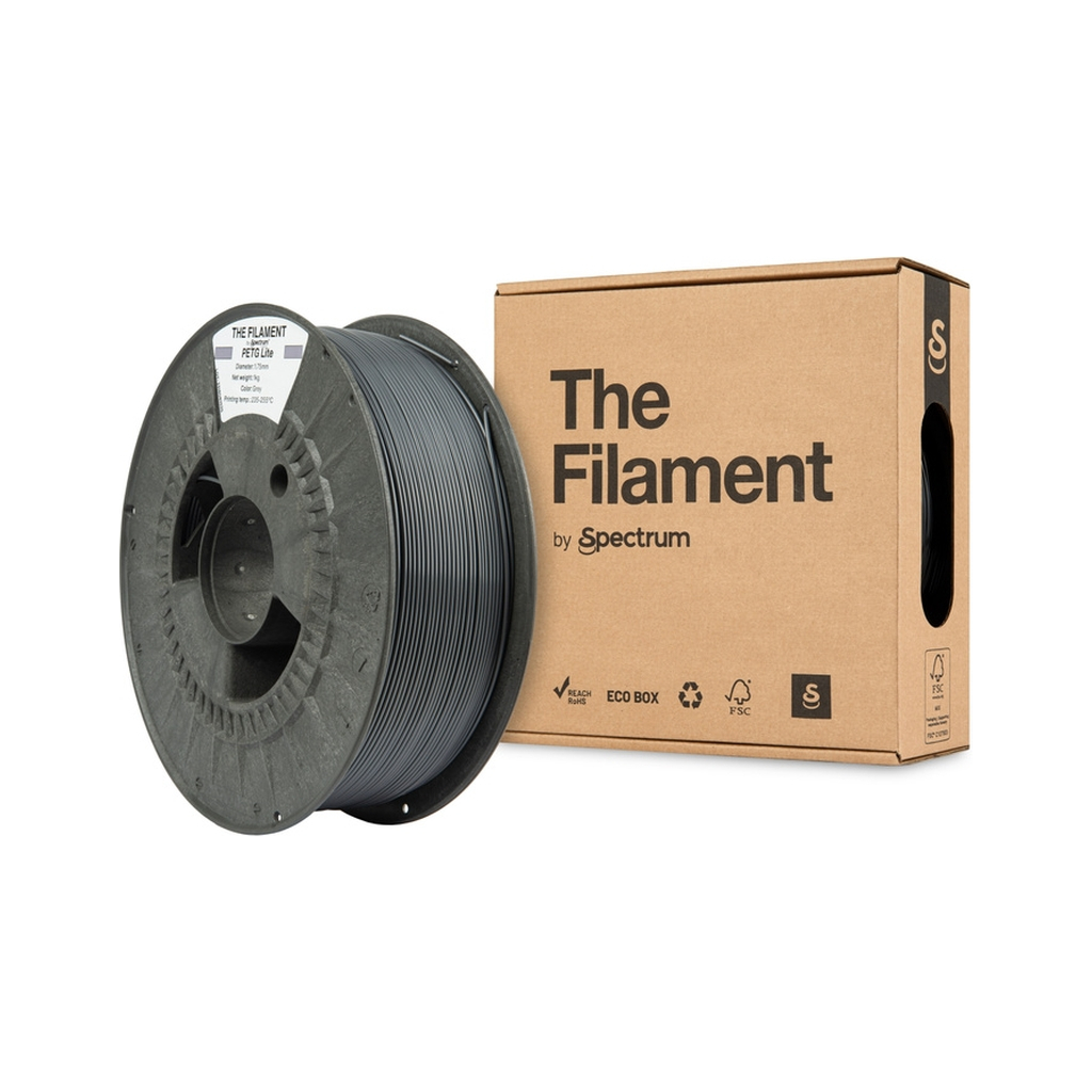 Пластик для 3D-принтера The Filament PETG Lite 1.75mm GREY 1kg (TF-24244) - фото 3 Пластик для 3D-принтера The Filament PETG Lite 1.75mm GREY 1kg (TF-24244) - фото 3