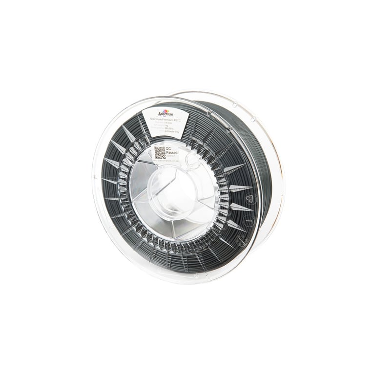 Пластик для 3D-принтера Spectrum PET-G Premium 1.75mm ANTHRACITE GREY 1kg (RAL 7016) (80833) - фото 1