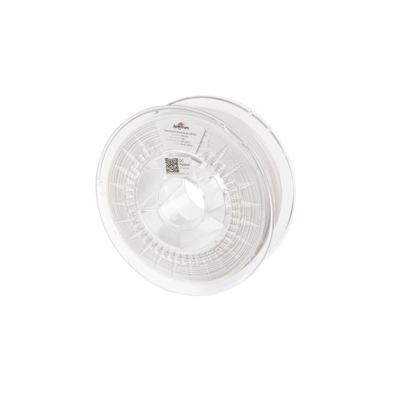 Пластик для 3D-принтера Spectrum PET-G Premium 1.75mm ARCTIC WHITE 1kg (RAL 9016) (80057) - фото 1