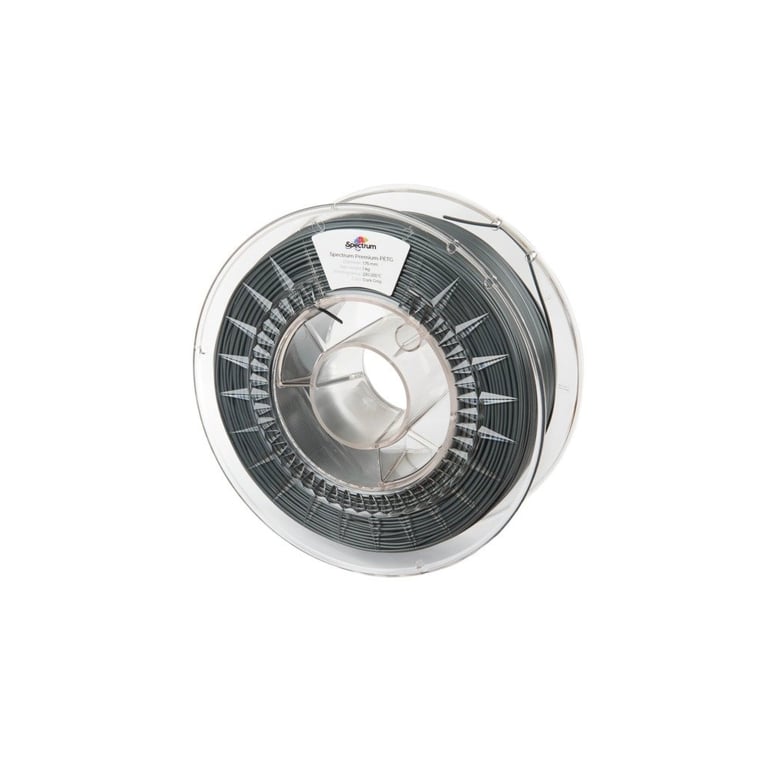 Пластик для 3D-принтера Spectrum PET-G Premium 1.75mm DARK GREY 1kg (RAL 7011) (80310) - фото 1