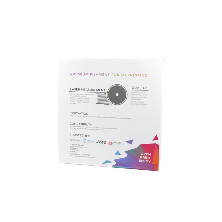 Пластик для 3D-принтера Spectrum PET-G Premium 1.75mm DARK GREY 1kg (RAL 7011) (80310) - фото 4